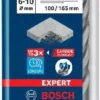 Coffret 3 Forets Béton 4 Taillants SDS-Plus 7X Expert BOSCH 6/8/10 Mm - 2608900196
