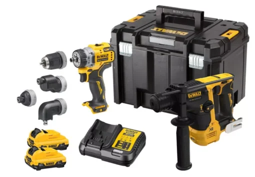 Kit 2 Outils XR 12V 3Ah Li-Ion Brushless DEWALT Perceuse-visseuse + Visseuse à Chocs - DCK2101L2T-QW