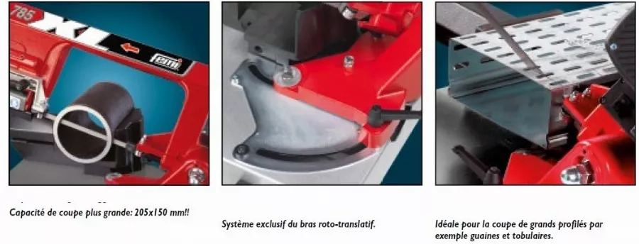 Scie à Ruban Métal FEMI Régulation électronique - Coupe Max.205mm - 785XL 6 Scie à Ruban Métal FEMI Régulation électronique - Coupe Max.205mm - 785XL – Image 4