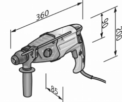 Marteau Universel SDS-plus CHE 2-28 FLEX - En L-Boxx - 413666 -Maison Outil Boutique FLE00044 5