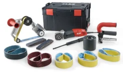 Satineuse Et Ponceuse à Bande Pour Tubes TRINOXFLEX BSE 14-3 INOX Set FLEX - 433.454 -Maison Outil Boutique FLE00072 1