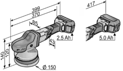 Polisseuse Excentrique 18V XFE 15 150 18.0-EC/5.0 P-Set C FLEX - 2 Batteries + Chargeur - En Coffret - 461237 -Maison Outil Boutique FLE00121 17