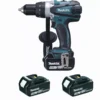 Perceuse Visseuse 18 V Li-Ion 5 Ah Ø 13 Mm MAKITA - 3 Batteries, Chargeur, Coffret - DDF458RT3J -Maison Outil Boutique MAK0162 1