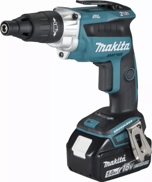 Visseuse Bardage 18 V Li-Ion 5 Ah MAKITA - 2 Batteries, Chargeur, Coffret - DFS251RTJ