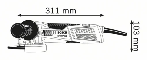 Meuleuse BOSCH X-Lock GWX 19-25 S - 1900W Ø125 Mm - 06017C8002