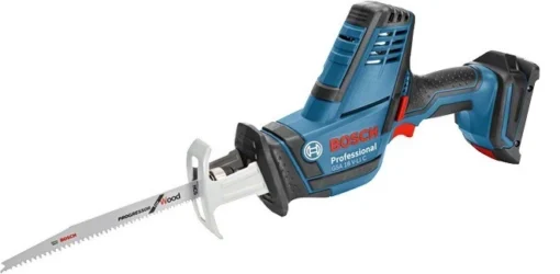 Scie Sabre BOSCH GSA 18V-LI C - Sans Batterie, Ni Chargeur - 3 Lames, En Coffret - 06016A5001
