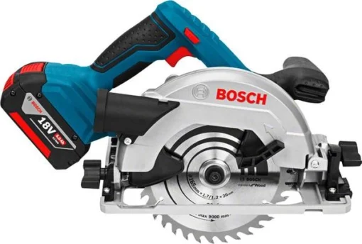 Scie Circulaire GKS 18V-57 G Pour Bois BOSCH - 2 Batteries + Chargeur - En L-Boxx - Accessoires - 06016A2106