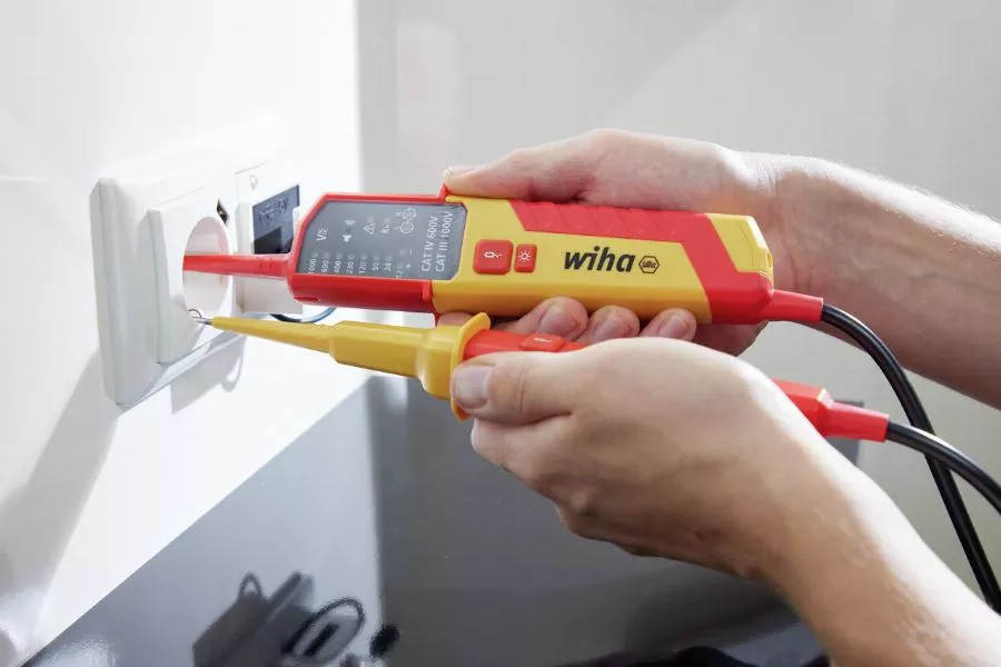 Testeur De Tension Et De Continuité WIHA 121 000 V AC CAT IV + 2x Piles AAA Incluses - 45216 – Image 3