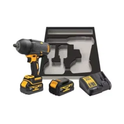 Boulonneuse ½” Avec Coque DEWALT XR 18V 5.0Ah Brushless 1396 Nm - 2 Batteries, Chargeur - DCF900P2G-QW -Maison Outil Boutique cle a chocs 18v xr brushless 1 2 haute puissance 4 modes avec 2 batteries 5 ah et chargeur