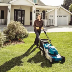 Tondeuse 36 V => 2 X 18 V Li-Ion 46 Cm MAKITA - Sans Batterie, Ni Chargeur - DLM460Z 7 Tondeuse 36 V => 2 X 18 V Li-Ion 46 Cm MAKITA - Sans Batterie, Ni Chargeur - DLM460Z -Maison Outil Boutique dlm460 d1ck s01