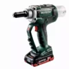 Riveteuse NP 18 LTX BL 5.0 METABO 2 Batt. LiHD 4,0 Ah + Charg. ASC 55 + Coffret MetaBox - 619002800 -Maison Outil Boutique met00443