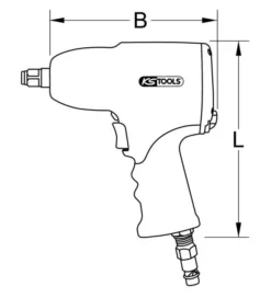 Clé à Chocs Monster 1/2" 1690 Nm KSTOOLS - 515.1210 -Maison Outil Boutique sua10052 1