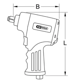 Mini Clé à Chocs MONSTER Xtremelight 1/2'' KS TOOLS + Silencieux + Protection En Silicone - 515.1155 -Maison Outil Boutique sua10089 1